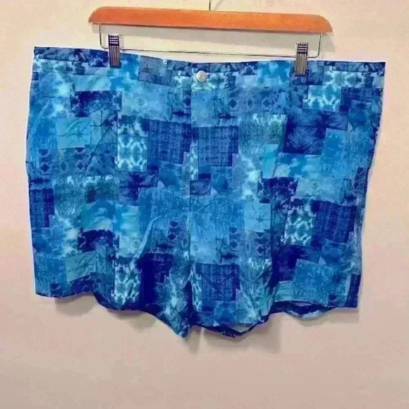 Peter Millar Crown Sonora Patchwork Swim Trunks Zippered Front Men Size XXL - Picture 3 of 14